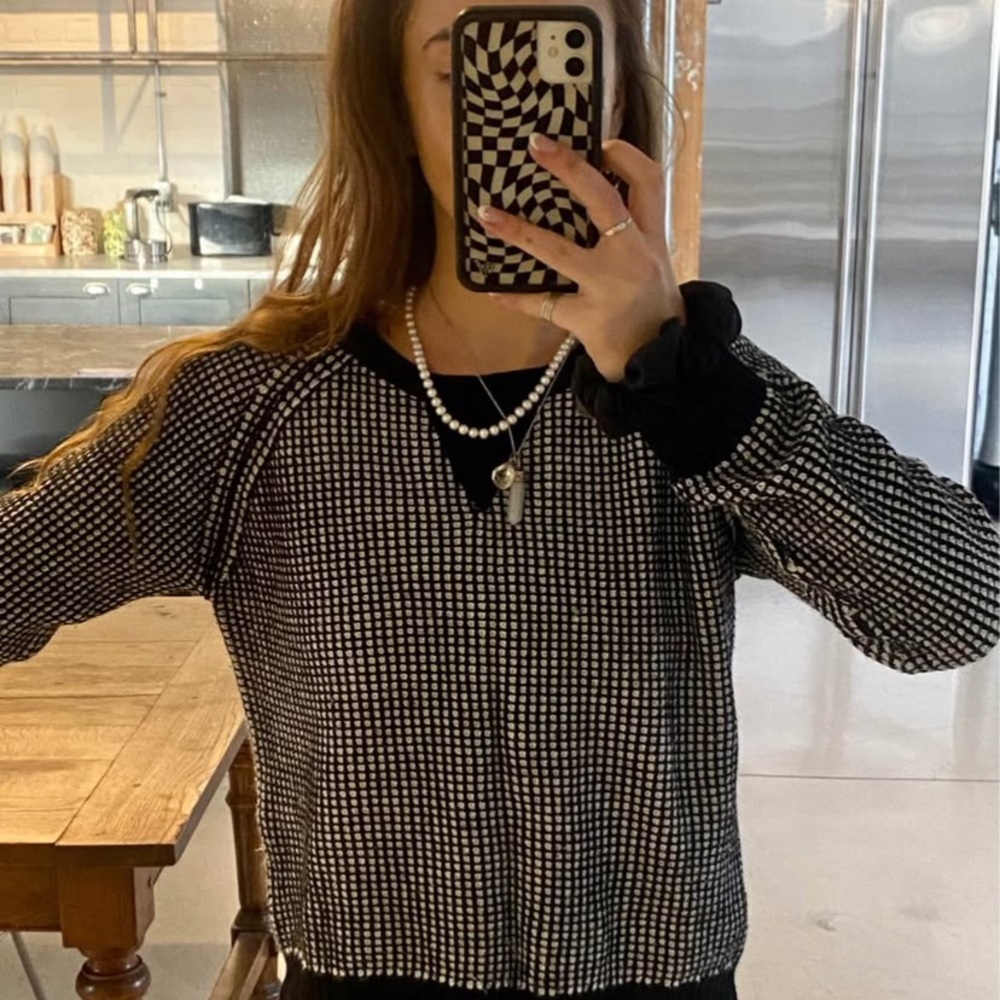 Stylish Black and White Women's Top